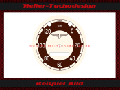 Tachoscheibe für Adler MB200 120 Kmh Ø76 mm