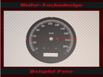 Speedometer Disc for Harley Davidson Fat Bob 2009 Ø100 Mph to Kmh