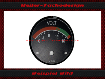 Batterieanzeige Zifferblatt für VDO 0 bis 16 Volt 47 mm