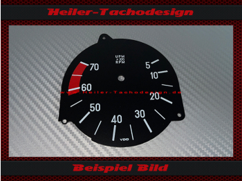 Drehzahlmesser Scheibe für Mercedes SL W107 R107 W116 mit Uhr - 7