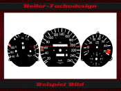 Set Tachoscheiben für Mercedes W124 E Klasse 160 Mph...