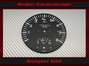 Tachometer Disc for Porsche 911 930 Turbo 8000 Red Area...