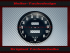 Speedometer Sticker for Jaeger UK Ø 104 mm 110 Mph to 180 Kmh SN 6116/00 1152