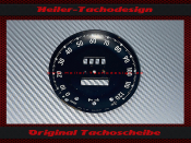 Speedometer Sticker for Jaeger UK Ø 104 mm 120 Mph...