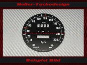 Tachoscheibe für Jaguar XJ6 XJ12 Smiths 140 Mph zu...