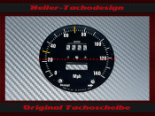 Tachoscheibe für Jaguar XJ6 XJ12 Smiths 140 Mph zu...