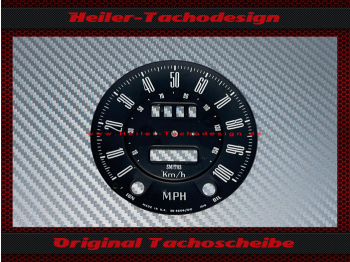 Speedometer Disc for Triumph Herald 1360 Cabrio 1971 Smiths 100 Mph to 160 Kmh SN 6206/00