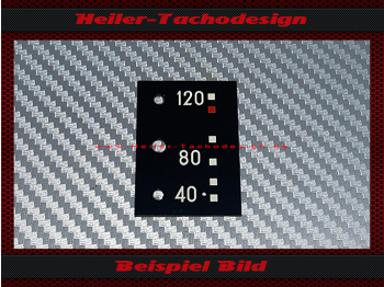Mittelinstrumente Aufkleber für Mercedes W113 230 SL Pagode Temperatur Grad Celsius