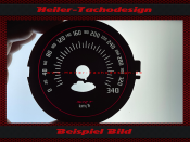 Tachoscheiben für Dodge Challenger SRT Hellcat Widebody 2019 340 Kmh