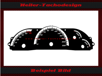 Tachoscheibe f&uuml;r Opel Vectra B Tacho 220 - DZM 6