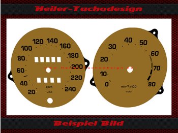 Speedometer Disc for Bitter SC 1981 bis 1989  240 Kmh