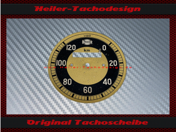 Tachoscheibe für Bücker 0 bis 120 Kmh