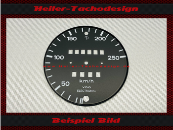 Speedometer Disc for Porsche 911 SC 1978 150 Mph to 250 Kmh 6 clock position