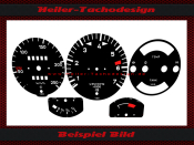 Set Speedometer Discs for  Porsche 914 250 Kmh