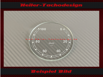Tacho Glas 0 bis 100 kmh Ø76 mm EKs80 für BMW R75 Zündapp KS750 Wehrmacht 1940