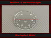 Speedometer Glass Scale 0 to 100 kmh Ø84 mm EKs80...