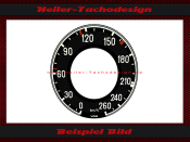 Tacho Aufkleber für Mercedes W198 300SL 160 Mph zu...