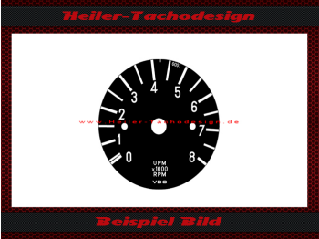 Tachometer for Mercedes Benz W108 W109 280 S VDO 8 RPM without redden Area