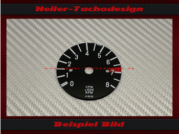 Tachometer for Mercedes Benz W108 W109 280 S VDO 8 RPM with redden Area