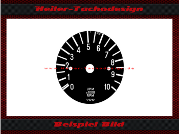 Tachometer for Mercedes Benz W108 W109 280 S VDO 10 RPM without redden Area