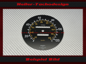 Speedometer Disc for Mercedes W123 E Klasse 125 Mph to 200 Kmh serial number 123 542 18 57
