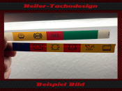 Tachosymbole Speedometer Symbols Bar for Mercedes  W201...