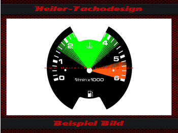 Drehzahlmesser Zifferblatt für VW T3 Bus bis 6 RPM - 5