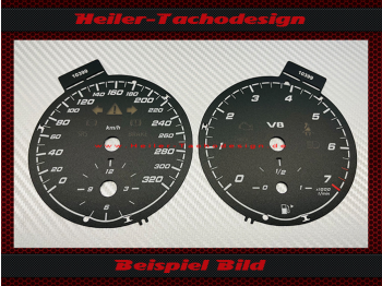 Speedometer Discs for Mercedes SLK 55 AMG R171 2005 2006 200 Mph to 320 Kmh