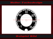 Speedometer Disc for DKW SB 200 1937 0 to 120 Kmh...