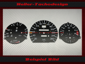 Speedometer Discs for Mercedes W201 190E 260 Kmh 8000 RPM...