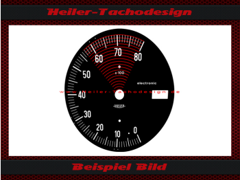 Drehzahlmesser Zifferblatt für Alfa Romeo Spider Coda Tronca 1969 bis 1983 ab 5,7 UPM
