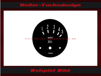 Oil Pressure Dial for VDO 1 to 5 Kp/cm² Ø55 mm
