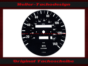 Speedometer Disc for BMW E28 5er 140 Mph to 220 Kmh