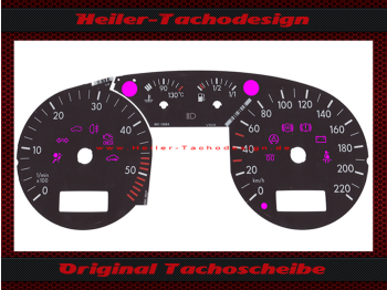 Tachoscheiben für Vw Golf 4 Bora Passat 3B B5 T4 220 Kmh - 6