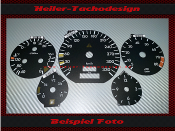 Speedometer Discs for Mercedes Brabus W140 S Class 330 Kmh 8 RPM