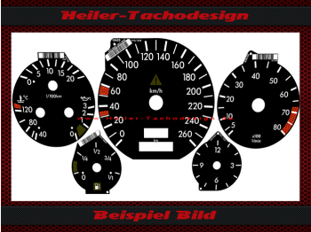 Speedometer Discs for Mercedes W140 S Class 260 Kmh 8 UPM