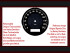 Speedometer Sticker for Harley Davidson Dyna Super Glide FXDI 2004 to 2010 Ø80 130 Mph to 210 Kmh