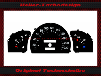 Speedometer dials for Opel Omega A without rev counter 230 km/h