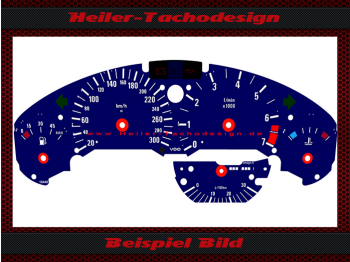 Speedometer Disc for BMW E36 Alpina 3 Series 300 Kmh 7 RPM with Consumption Display