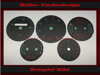 Tachoscheiben für Porsche 911 964 993 RUF Optik 360 Kmh Drehzahlmesser 4 Uhr - 1