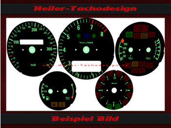 Speedometer Discs for Porsche 911 964 993 RUF Optik 360 Kmh Tachometer 4 oClock - 2