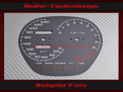 Tachoscheibe für Suzuki Katana GS1100SD 1983 140 Mph zu 240 Kmh