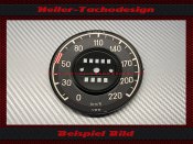 Tacho Aufkleber für Mercedes W111 große...