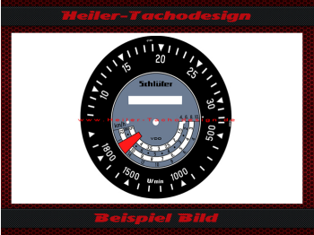 Speedometer disc for tractor meter Schlüter 750 V