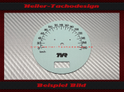 Speedometer Disc for TVR Chimaera Modell 1994 180 Mph to 280 Kmh