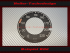 Speedometer Sticker on Speedometer Glass for Mercedes W111 large Tail Fin W112 W113 SL Pagoda 140 Mph to 220 Kmh