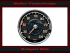 Speedometer Sticker on Speedometer Glass for Mercedes W111 large Tail Fin W112 W113 SL Pagoda 140 Mph to 220 Kmh