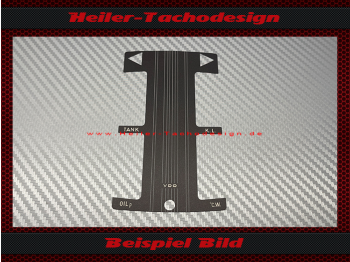 Instrument cluster cover stickers for Mercedes W111 large tail fin W112 tail fin W113 SL Pagoda W100 Pullman W198 SL degrees Celsius
