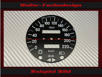 Speedometer Disc for Fiat 124 Spider CS1 1978 140 Mph to 220 Kmh