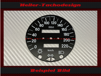 Speedometer Disc for Fiat 124 Spider CS1 1978 140 Mph to 220 Kmh